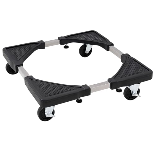 yefix Universal-Untergestell für Waschmaschine oder Kühlschrank, ausziehbar, Größe max. 56 x 56 cm, Tragkraft bis 138 kg von yefix