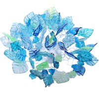 Deckenleuchte Mit Meeresfarbenblumen Und -Blättern. Elegante Wandleuchter Für Decke Oder Wand Deckenleuchte Mit Meeresfarbenblumen Und -Blättern. Elegante Wandleuchter Für Decke Oder Wand von yehudalight