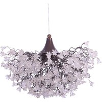 Hängender Kronleuchter, Moderne Leuchte Mit Transparenten Blumen, Elegantes Licht Für Esstisch Oder Wohn - Schlafzimmer von yehudalight