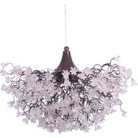 Hängender Kronleuchter, Moderne Leuchte Mit Transparenten Blumen, Elegantes Licht Für Esstisch Oder Wohn - Schlafzimmer von yehudalight