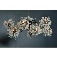 Kronleuchter Licht Mit Klaren Springenden Blumen, Deckenleuchten 10 Armen Für Esstisch von yehudalight