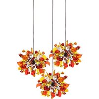 Multi Pendants Deckenleuchte Mit Warmen Farben Blumen Und Blättern Für Kücheninsel, Esszimmer Lichtleiste Multi Pendants Deckenleuchte Mit Warmen Farben Blumen Und Blättern Für Kücheninsel, Esszimmer Lichtleiste von yehudalight