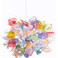 Pendelleuchte, Deckenleuchter in Pastellfarben Mit Blumen Und Blättern Pendelleuchte, Deckenleuchter in Pastellfarben Mit Blumen Und Blättern von yehudalight
