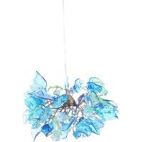 Pendelleuchte Mit Meeresfarbenen Blumen Und Blättern, Hängeleuchter Für Schlafzimmer, Kinderzimmer Eingangsbereich von yehudalight