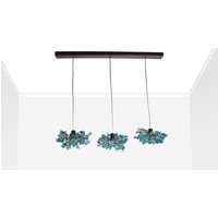 Pendelleuchten, Island Kitchen Light Mit Meeresfarbe. Deckenbeleuchtung - Blaue Springende Blumen Für Die Kücheninsel Esszimmer von yehudalight