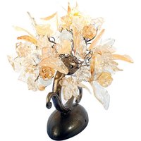 Wandleuchte Mit Cremefarbenen Blättern Und Blüten - Dekorative Elegante Transparenten Natürlichen Blüten von yehudalight