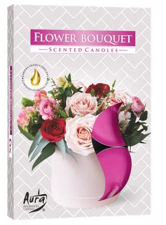 6 Lu Duftkerze mit Duft , 6 L Flower Bouquet Duftkerze , 6 L , Stumpenkerzen , von yenigeldi