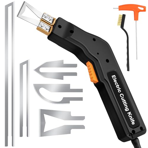Styroporschneider, 300W Styropor Schneidegerät mit 5 Nichrom Klingen Schnell-Heißdrahtschneider 0-650℃, Elektrische Heißmesser mit Dichtungsfolie für Styropor EPS/EPP/EVA Seil Stoff Schaum Plastik von yerfkan