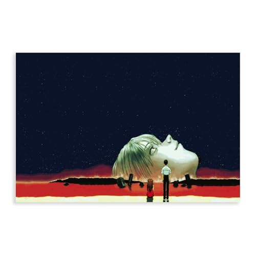 yiili Anime-Neon-Poster Genesis Evangelion (12), Leinwand-Poster, Schlafzimmer-Dekor, Sportlandschaft, Büro, Raumdekoration, Geschenk, ungerahmt, 30 x 45 cm von yiili