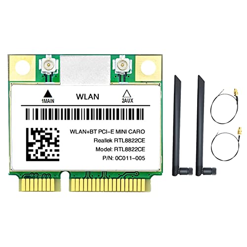 yilin RTL8822CE WiFi-Karte + 2 x Antenne 1200 Mbps 2,4 G + 5 GHz 802.11AC Netzwerk Mini PCIe BT 5.0 unterstützt Laptop/PC /11 yilin RTL8822CE WiFi-Karte + 2 x Antenne 1200 Mbps 2,4 G + 5 GHz 802.11AC Netzwerk Mini PCIe BT 5.0 unterstützt Laptop/PC /11 von yilin