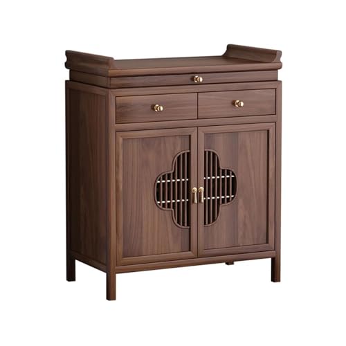 Buddha-Altar Neu Chinesischen Stil Schwarz Nussbaum mit Schublade Hause Buddha Nische Weihrauch Buddhistischer Tisch(Groß) von yixinzi-2024