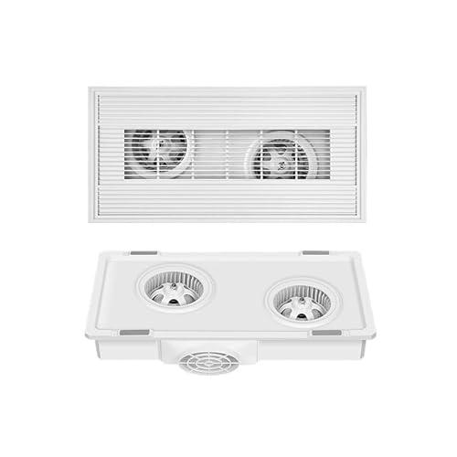 yixinzi-2024 Abluftventilator Ultradünner 9-cm-Ventilator mit Zwei Motoren, integrierte Decke, 30 x 60 cm, Abluftventilator for Küche und Bad, stark, leise Lüftungsventilatoren von yixinzi-2024