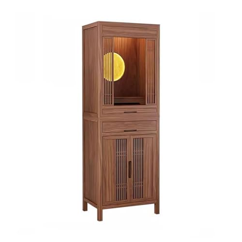 yixinzi-2024 Buddha-Altar Beweglicher Tributschrank mit Buddha-Sockel, mit durchbrochener Tür, Shentai-Opferschrank im chinesischen Stil Buddhistischer Tisch(Mittel) von yixinzi-2024