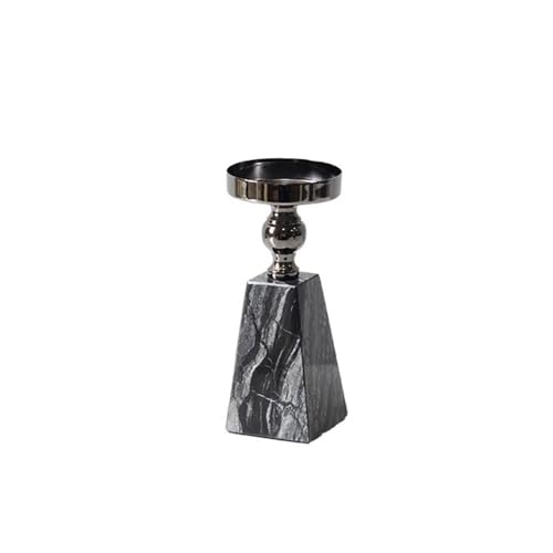 yixinzi-2024 Kerzenleuchter Marmor Hardware Kerzenhalter Licht Luxus High-End Aromatherapie Kerzenhalter Dekorative Ornamente Deko Kerzenständer(Multi-Colored,Klein) von yixinzi-2024