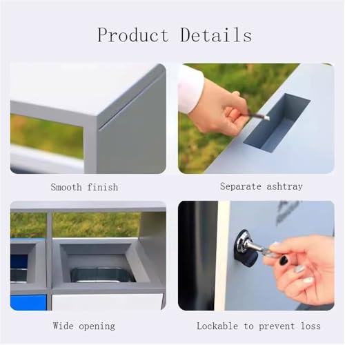 yixinzi-2024 Mülltonnen für den Außenbereich Drei Kategorien Straßenmülleimer Öffentliche Außenbereiche Metallmülleimer von yixinzi-2024