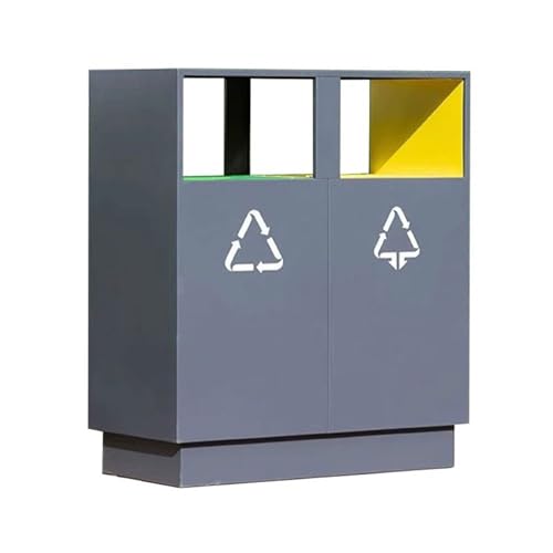 yixinzi-2024 Mülltonnen für den Außenbereich Kleinmülleimer for den Außenbereich, gewerblicher Metallmülleimer for öffentliche Bereiche von yixinzi-2024