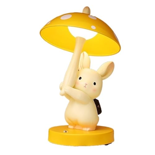 yixinzi-2024 Nachttischlampen Niedliche Tier-Nachttischlampe for Schlafzimmer, Kinderzimmer, dreifarbig, dimmbar, Kaninchen-Raumdekoration Tischlampe von yixinzi-2024