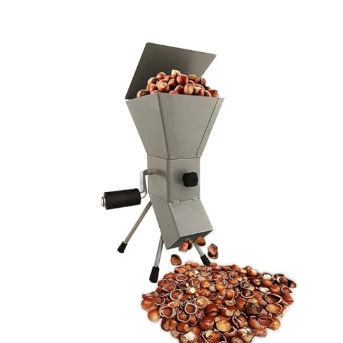 yixinzi-2024 Nussknacker Handkurbel-Nussknacker-Werkzeug, verstellbar und Stahl-Nussknacker-Schäler, for Haselnüsse/Mandeln/Pistazien/Haselnüsse/Pekannuss-Walnuss Walnüsse Nussöffner(Silver) von yixinzi-2024