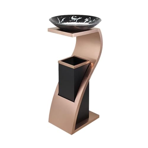 yixinzi-2024 Standaschenbecher Hotel mit Aschenbecher Mülleimer Lobby Stehend Kommerziell Edelstahl Asche Säule für Zigaretten(Rose Gold) von yixinzi-2024