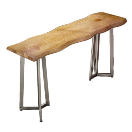yixinzi-2024 Thekentische Langer Bartisch aus Holz mit Metallrahmen, Thekenhöhe, Tisch for Küche, Esszimmer, Wohnzimmer(140 * 45 * 105cm) von yixinzi-2024
