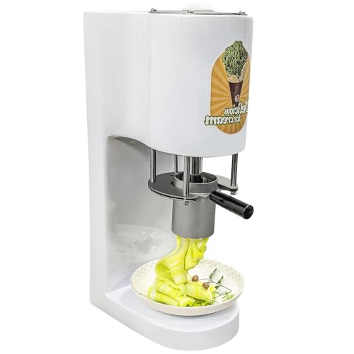 ylpddmm EIS- und Softeismaschine, Multi-Form-Spaghetti-Eispresse mit 4 austauschbaren Formen, 80-W-Eispresse, Edelstahl,White ylpddmm EIS- und Softeismaschine, Multi-Form-Spaghetti-Eispresse mit 4 austauschbaren Formen, 80-W-Eispresse, Edelstahl,White von ylpddmm