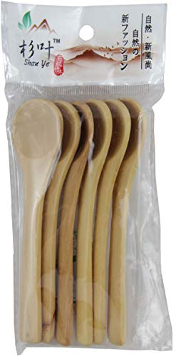 yoaxia ® - [ 6 Stück-Set ] Holzlöffel ca. 12,5 cm lang/Teelöffel/Kaffeelöffel aus Holz von yoaxia Marke