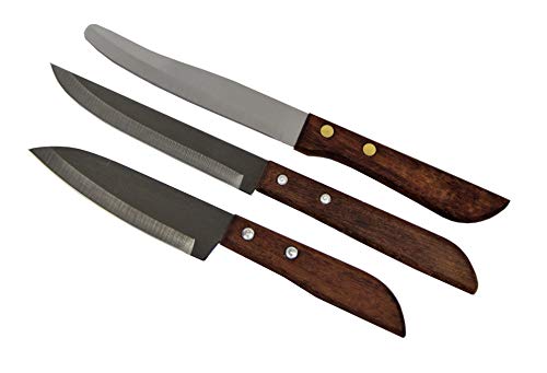 yoaxia Marke Messerset - [ 3 Messer - y792, y501, y503 ] Messer mit Holzgriff/Thailand Messerset von yoaxia Marke