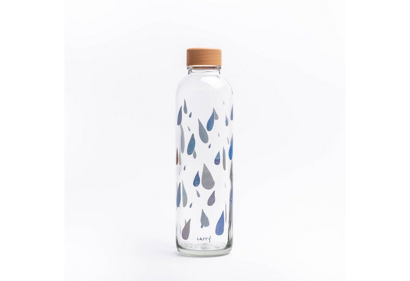 Trinkflasche CARRY 0.7 l DROP IN THE OCEAN GLAS, Regional produziert von yogabox