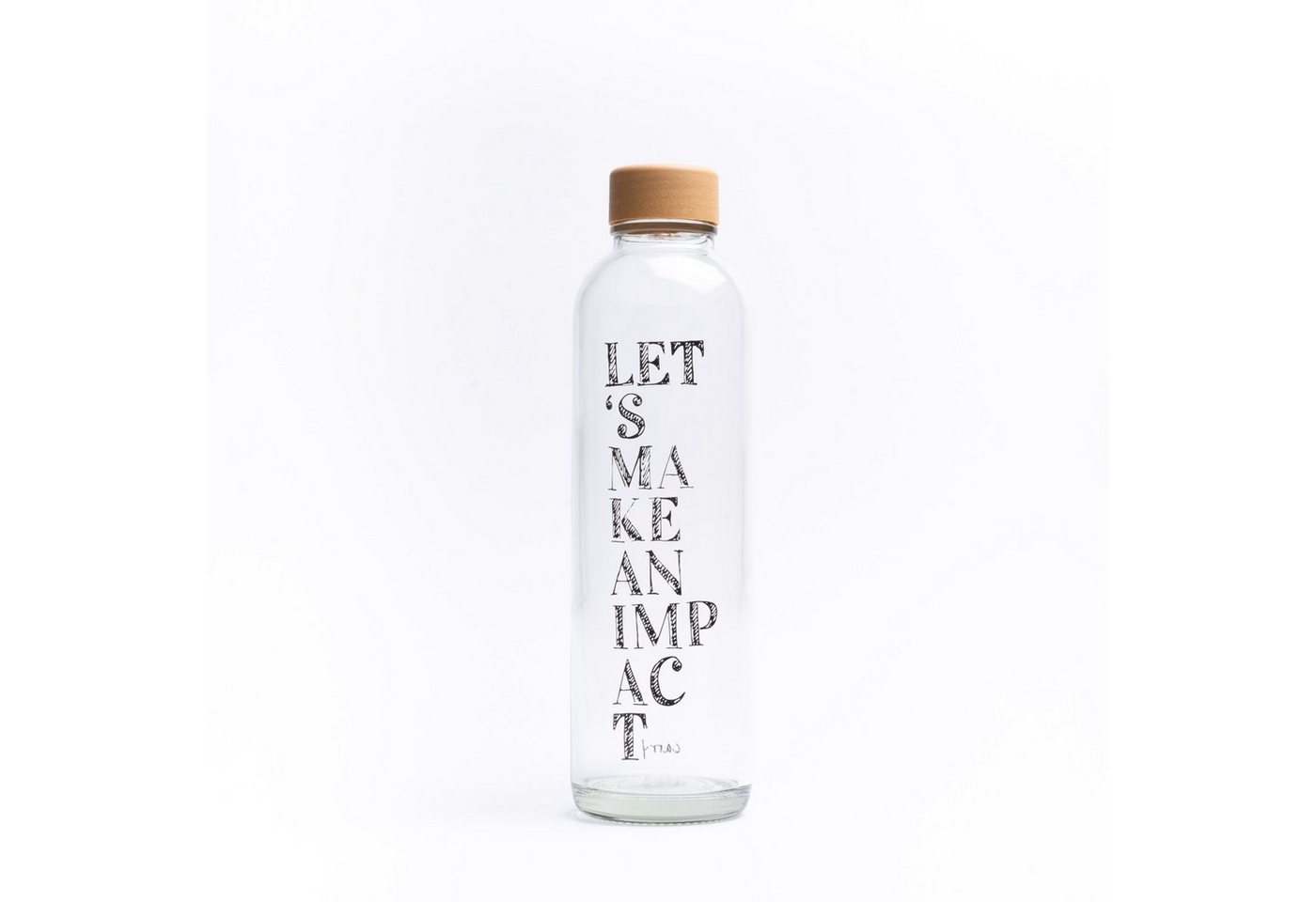 Trinkflasche CARRY 0.7 l IMPACT GLAS, Regional produziert von yogabox