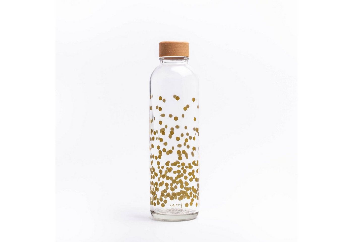 Trinkflasche CARRY 0.7 l PURE GOLD GLAS, Regional produziert von yogabox