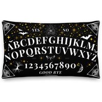 Halloween Deko Ouija Brett Kissen Schwarz Vintage Geschenke Herbst Stern von yoinapro