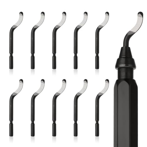 yomoe 11-Teiliges Entgratungswerkzeug, 3D-Druck-Entgratungswerkzeug-Set, Stahlgrat-Entfernungswerkzeug für Metall, Harz, Kupfer, PVC-Rohre von yomoe