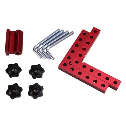 yomoe 120 mm Rechtwinkliger Befestigungsclip, 90 Grad, L-Förmig, Hilfsvorrichtung, Positionierungsplattenbefestigung, Klemmwerkzeug für die Holzbearbeitung von yomoe