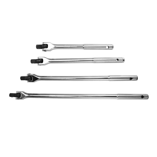 yomoe 4 Stück 1/2-F-Stabschlüssel-Steckschlüssel, 10/12/15/18-Drehmomentschlüssel, Lange Kraftstange, Aktivität, Starker Hebel, Lenkgriff von yomoe