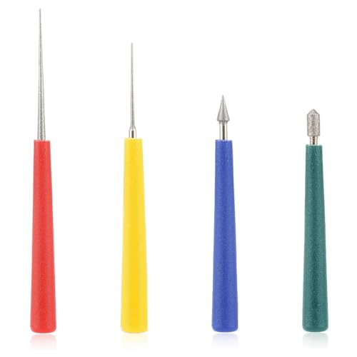 yomoe 4-Teiliges Perlenreibahle-Set mit Diamantspitze, Perlenreibahle-Werkzeugset Zur Schmuckherstellung, Perlenlochvergrößerer Entfernt Grate yomoe 4-Teiliges Perlenreibahle-Set mit Diamantspitze, Perlenreibahle-Werkzeugset Zur Schmuckherstellung, Perlenlochvergrößerer Entfernt Grate von yomoe