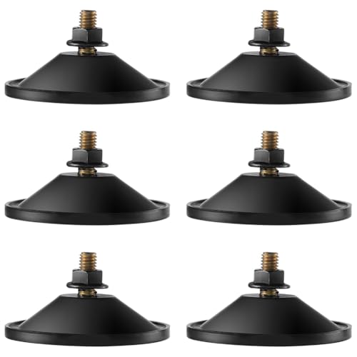 yomoe 6 Stück Kleine Saugnäpfe, Saugnäpfe für Glas, Schwarze 2,2-Saugpads mit Schraube von yomoe