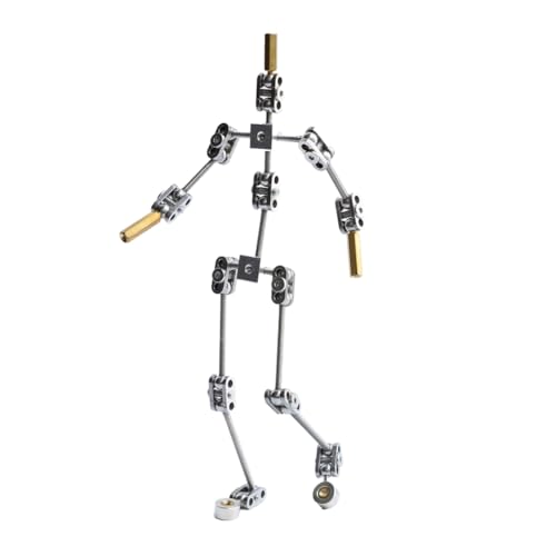 yomoe Armature Kit - DIY Puppenskelett Aus Metall, Einfach Zusammenzubauen, Animiertes Charakterdesign, für Stop-Motion-Animation von yomoe