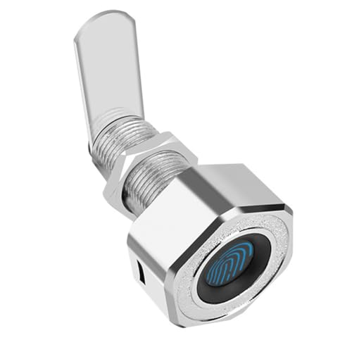 yomoe Tuya APP Fernbedienung Smart Fingerabdruck Schrank Schublade Briefkasten Elektroschloss Silber L20mm von yomoe