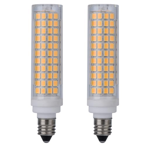 yongjia E11 LED-Licht, dimmbar 220V 10W 1000 Lumen E11-Glühbirnen T3/T4 Mini-Kerzenhalter, Sockel (2 Stück) (Color : 6500K) von yongjia