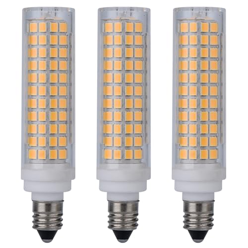 yongjia E11 dimmbare LED-Keramik-Glühbirnen 10W 1000 Lumen E11-Glühbirnen Mini-Kerzenhalter-Sockel (3 Stück) (Color : 3000K) von yongjia
