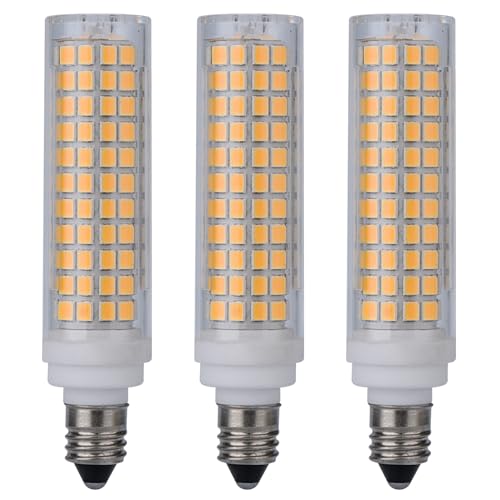 yongjia E11 dimmbare LED-Keramik-Glühbirnen 10W 1000 Lumen E11-Glühbirnen Mini-Kerzenhalter-Sockel (3 Stück) (Color : 6500K) von yongjia