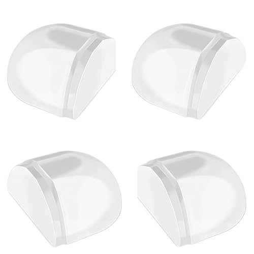 Hantoc 4er Set Transparenter Selbstklebender Türstopper für den Boden – Ohne Bohren, Für Alle Hartböden Geeignet, Wand- & Möbelschutz von yongyongbuy