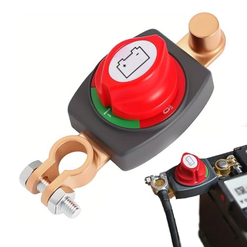 Wasserdichter Batterie-Hauptschalter 12–48 V, 275 A – Trennschalter für Auto, Boot, Wohnmobil Wasserdichter Batterie-Hauptschalter 12–48 V, 275 A – Trennschalter für Auto, Boot, Wohnmobil von yongyongbuy