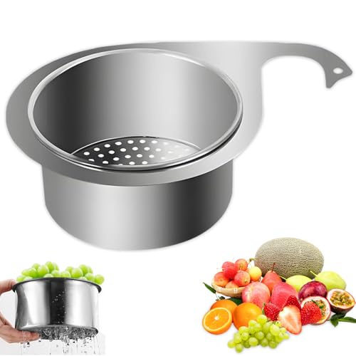Casenly Multi-functional Drain Basket, Siebkorb Aus Edelstahl In Schwanenform, Küchenspüle Sieb Korb, Küche Wasserhahn Hängender Siebkörbe Abflusskorb Spülbecken für Obst und Gemüse Küchenabfällen Casenly Multi-functional Drain Basket, Siebkorb Aus Edelstahl In Schwanenform, Küchenspüle Sieb Korb, Küche Wasserhahn Hängender Siebkörbe Abflusskorb Spülbecken für Obst und Gemüse Küchenabfällen von yotutun