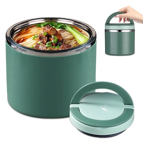 yotutun 1 L Thermobehälter für Essen, Thermo Lunchbox Warmhalten Essen Edelstahl Speisebehälter Thermobehälter mit Griff für Essen Warmhalten Behälter für Essen, Mahlzeiten, Müslibecher yotutun 1 L Thermobehälter für Essen, Thermo Lunchbox Warmhalten Essen Edelstahl Speisebehälter Thermobehälter mit Griff für Essen Warmhalten Behälter für Essen, Mahlzeiten, Müslibecher von yotutun