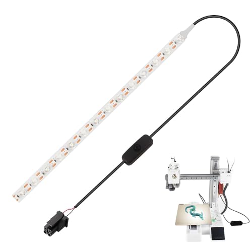 yotutun 3D-Drucker-Zubehör 24V COB-Lichtleisten-Kit für Bambu Lab A1 Mini, COB-Lichtleiste mit Schalter LED Beleuchtung COB Strip Hohe Helligkeit Weißes Licht Lampenleiste yotutun 3D-Drucker-Zubehör 24V COB-Lichtleisten-Kit für Bambu Lab A1 Mini, COB-Lichtleiste mit Schalter LED Beleuchtung COB Strip Hohe Helligkeit Weißes Licht Lampenleiste von yotutun