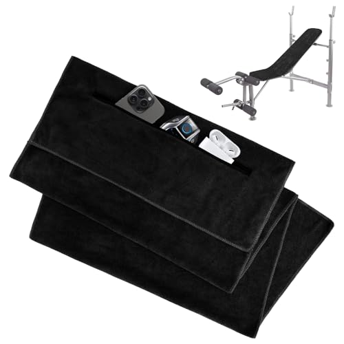 yotutun Fitness Handtuch 120x50cm, Sporthandtuch Gym Handtuch Mikrofaser Handtücher mit Reißverschluss Saugfähiges Trainingshandtuch Tasche für Fitnessstudio Yoga Outdoor und Training von yotutun