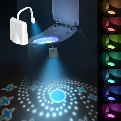 yotutun Toilette Licht WC-Nachtlicht, 7 Farben Toilettenschüssel Nachtlicht USB Ladung Motion Sensor WC Nachtlicht mit Projektorlampe Wasserdicht LED-Waschraum zumToilettenbeleuchtung yotutun Toilette Licht WC-Nachtlicht, 7 Farben Toilettenschüssel Nachtlicht USB Ladung Motion Sensor WC Nachtlicht mit Projektorlampe Wasserdicht LED-Waschraum zumToilettenbeleuchtung von yotutun