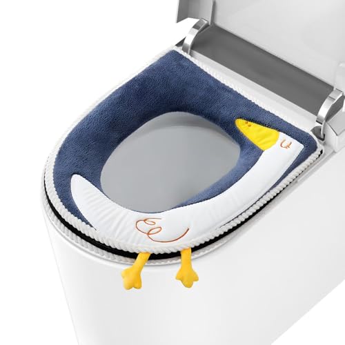 yotutun Toilettensitzbezug, WC Sitzbezüge Universal Reißverschluß Waschbar Antibakterielles Toilettensitzabdeckung Kissen Pads WC Sitzkissen Wasserdichter WC Sitz Wärmer mit Griff yotutun Toilettensitzbezug, WC Sitzbezüge Universal Reißverschluß Waschbar Antibakterielles Toilettensitzabdeckung Kissen Pads WC Sitzkissen Wasserdichter WC Sitz Wärmer mit Griff von yotutun