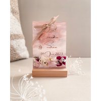Ringhalter | Trauringhalter Mit Trockenblumen Hochzeit Ehering Ringkissen Eheringhalter Personalisierbarer/Acrylglas Ringhalter | Trauringhalter Mit Trockenblumen Hochzeit Ehering Ringkissen Eheringhalter Personalisierbarer/Acrylglas von youandyourbluemchen
